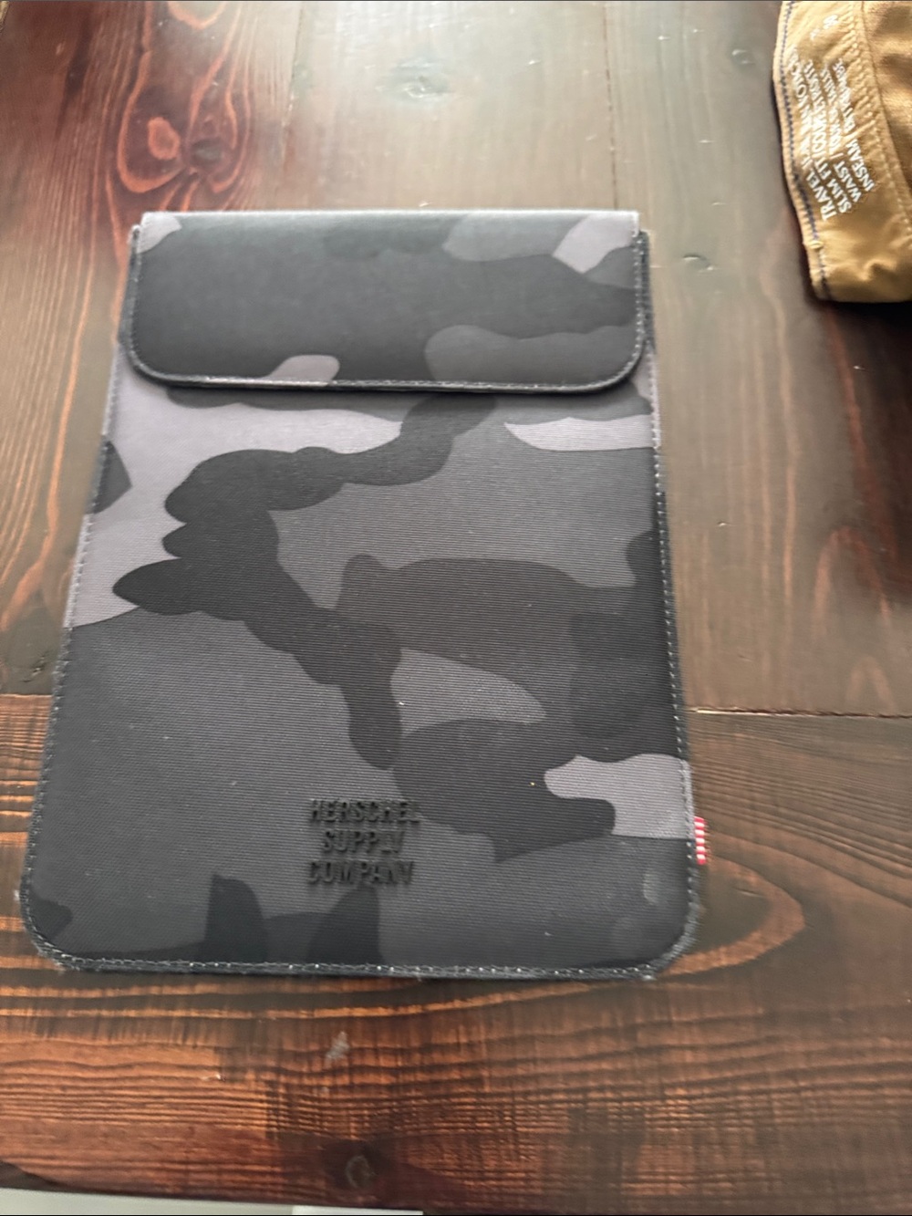 Herschel Supply Company Black & Gray Camo Tablet Sleeve
